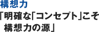 構想力「明確な「コンセプト」こそ構想力の源」